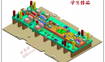 UG汽車模具設(shè)計學(xué)生作品