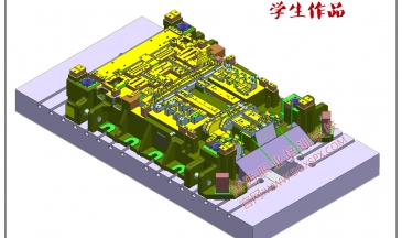 UG汽車模具設(shè)計學(xué)生作品