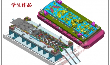 UG汽車模具設(shè)計(jì)學(xué)生作品