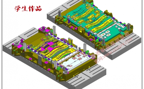 UG汽車模具設(shè)計(jì)學(xué)生作品